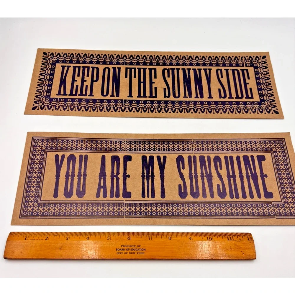 Yee Haw Industries Letterpress Postcards Sunny Side Sunshine Knoxville Set 2